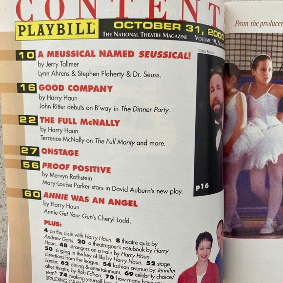 JULIA MURNEY Signed (Only) Playbill A Class Act Off Broadway CAROLEE CARMELLO - Picture 4 of 4